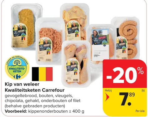 Promotie: Kip van weleer Kwaliteitsketen Carrefour