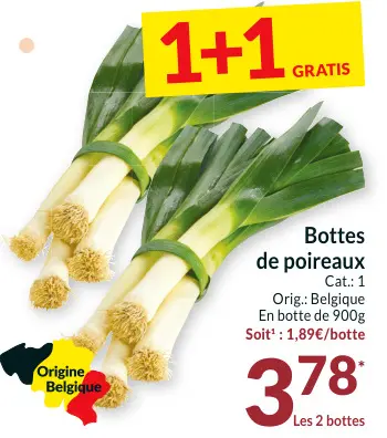 Offre: Bottes de poireaux