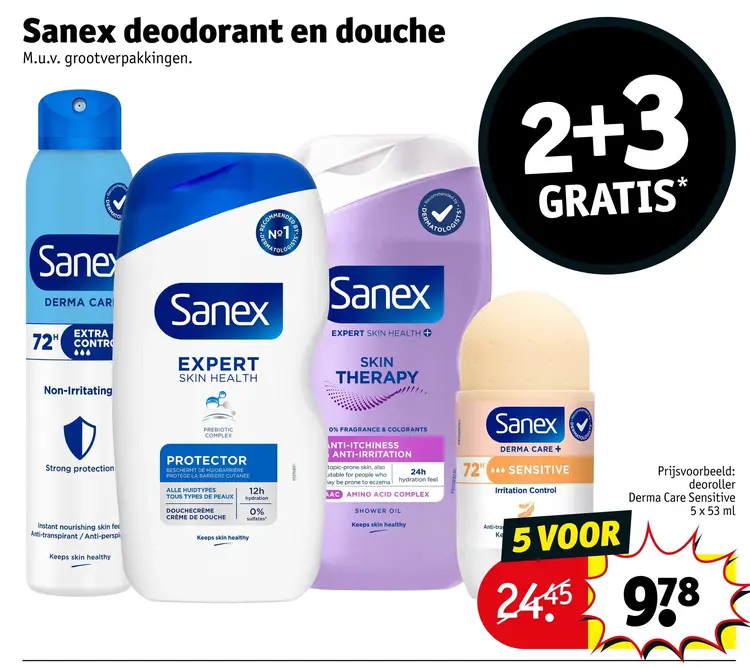 Aanbieding: Deodorant en douche