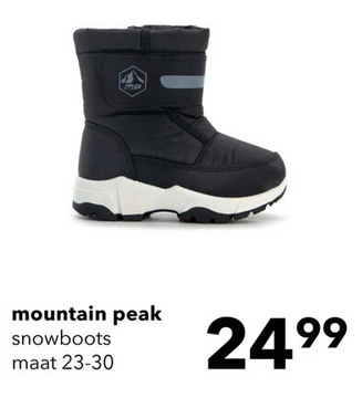 Aanbieding: Mountain Peak gevoerde kinder snowboots zwart