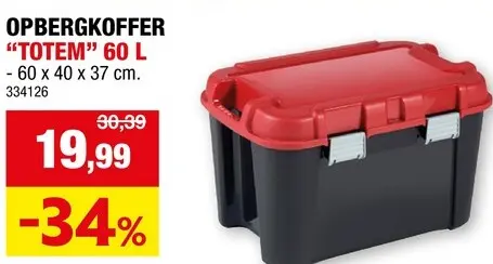 Promotie: Opbergkoffer "Totem" 60 L
