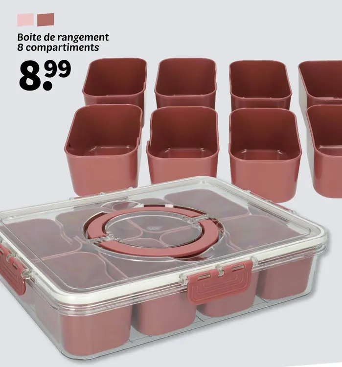 Offre: Boite de rangement 8 compartiments