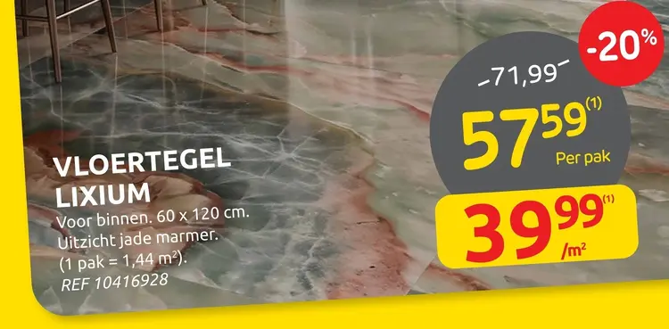 Promotie: Vloertegel Lixium