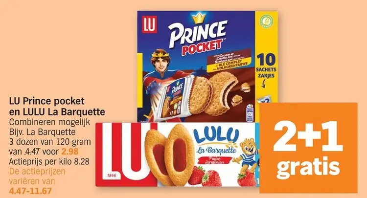 Promotie: Prince pocket en LULU La Barquette