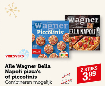 Aanbieding: Wagner Bella Napoli pizza's of piccolinis