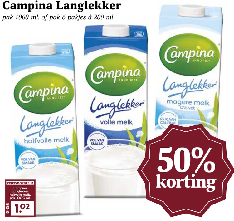 Aanbieding: Campina Langlekker