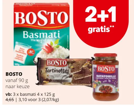Promotie: Bosto