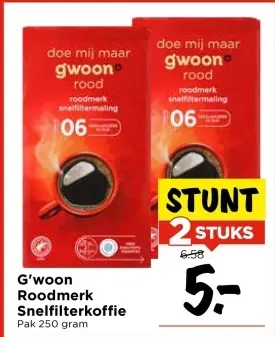 Aanbieding: Roodmerk Snelfilterkoffie