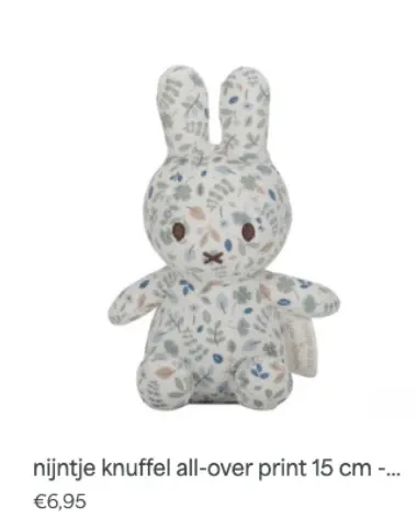 Aanbieding: nijntje knuffel all-over print