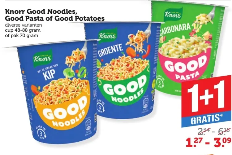 Aanbieding: Good Noodles, Good Pasta of Good Potatoes