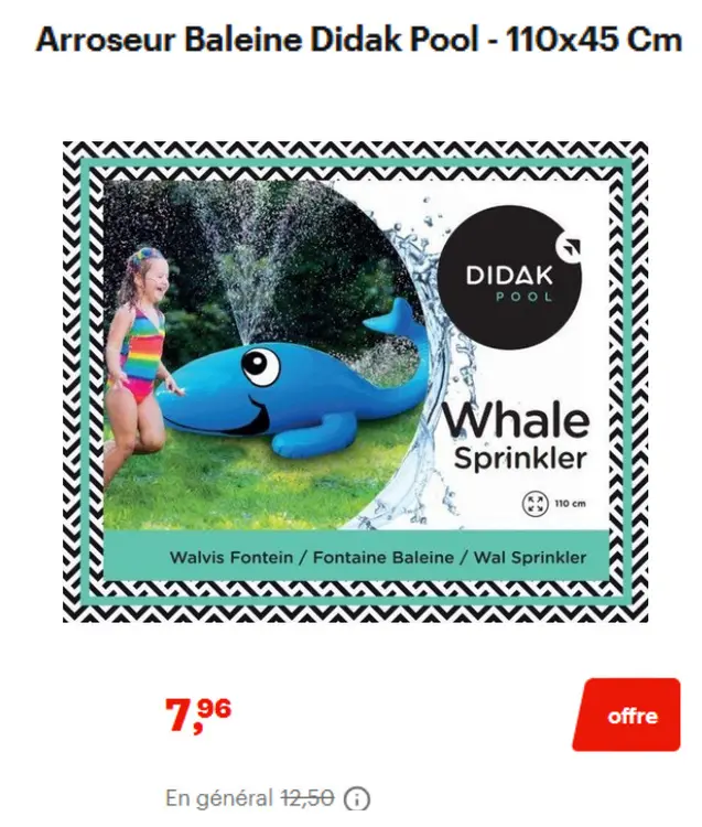 Offre: Whale Sprinkler