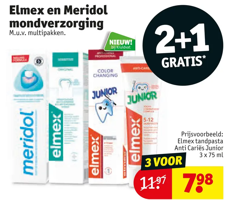 Aanbieding: Elmex en Meridol mondverzorging