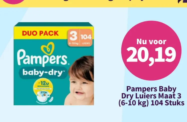 Promotie: Pampers Baby Dry Luiers Maat 3