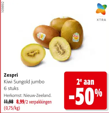Promotie: Kiwi Sungold jumbo