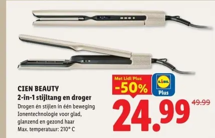 Aanbieding: 2-in-1 stijltang en droger