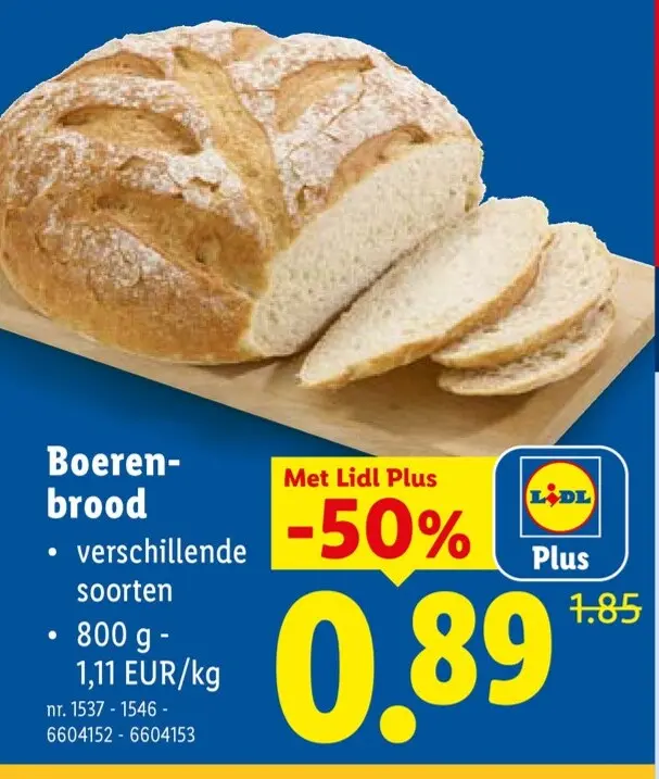 Promotie: Boerenbrood
