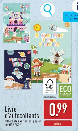 Offre: Livre d'autocollants