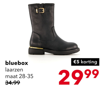 Aanbieding: Blue Box meisjes laarzen met gesp zwart