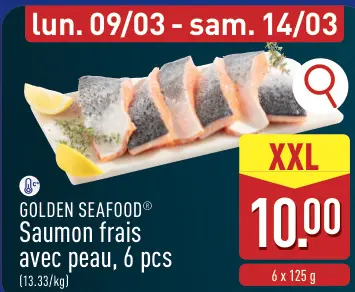 Offre: Saumon frais avec peau