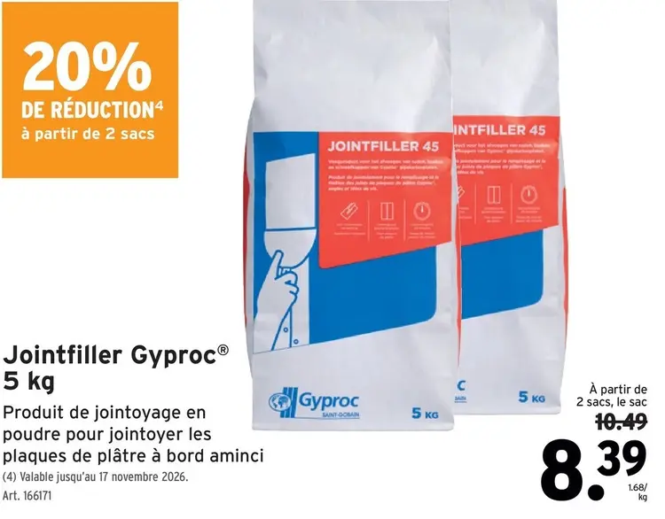 Offre: Jointfiller