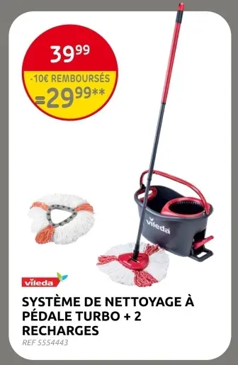 Offre: Système de nettoyage à pédale turbo