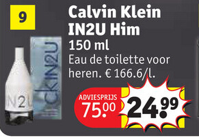 Aanbieding: Calvin Klein IN2U Him Eau de toilette voor he