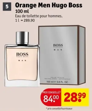 Offre: Orange Men Hugo Boss