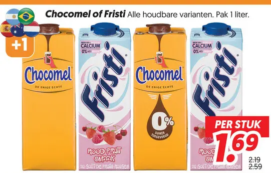 Aanbieding: Chocomel of Fristi