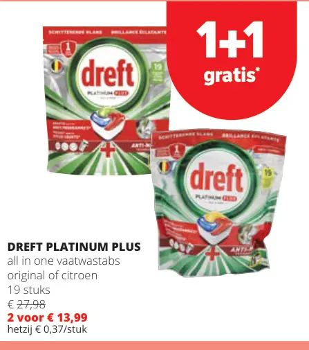Promotie: Dreft platinum plus