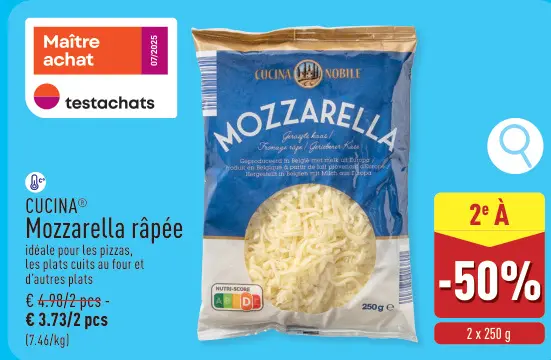 Offre: Mozzarella râpée