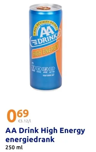 Aanbieding: AA Drink High Energy energiedrank