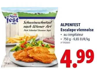 Offre: Escalope viennoise