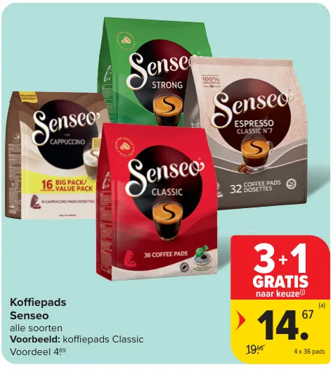 Promotie: Koffiepads