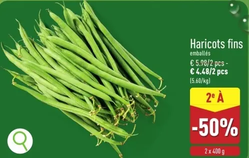Offre: Haricots fins