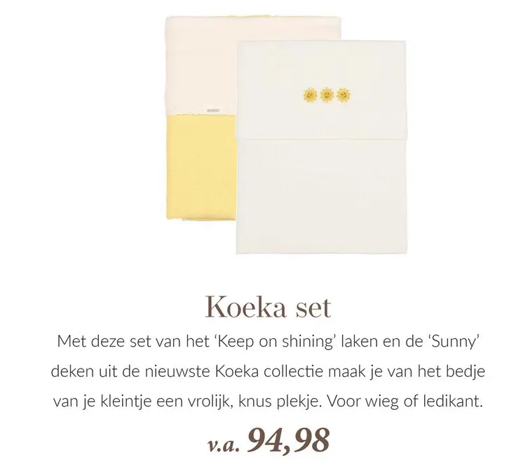 Aanbieding: Koeka set