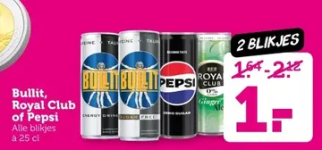 Aanbieding: Bullit, Royal Club of Pepsi