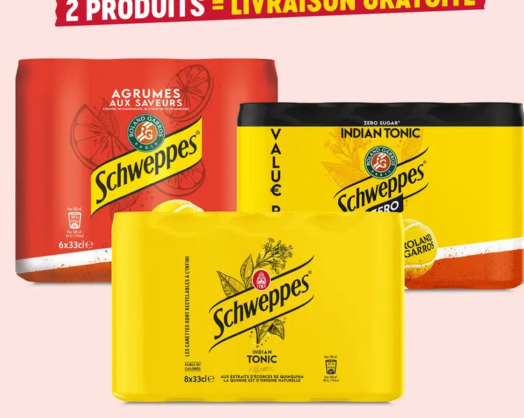 Offre: Schweppes Agrumes aux Saveurs & Indian Tonic