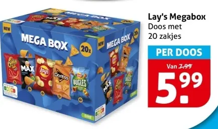 Aanbieding: Lay's Megabox