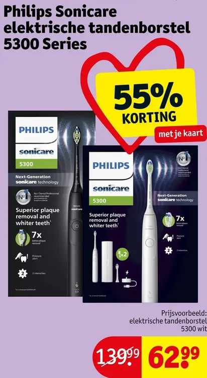 Aanbieding: Sonicare elektrische tandenborstel 5300 Series
