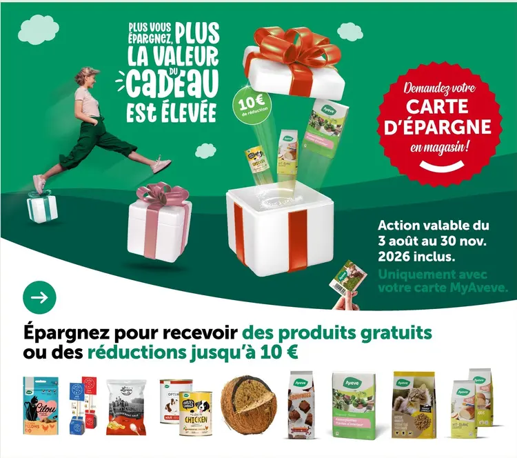 Offre: Carte d'épargne