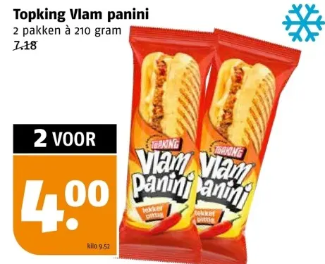Aanbieding: Vlam panini