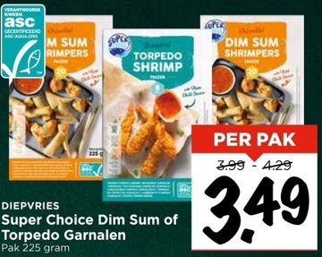 Aanbieding: Super Choice Dim Sum of Torpedo Garnalen