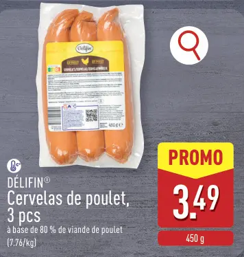 Offre: Cervelas de poulet