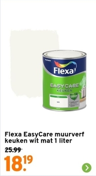 Aanbieding: Flexa EasyCare muurverf keuken wit mat