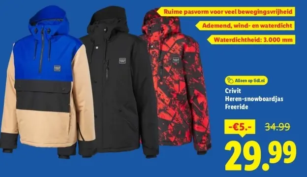 Aanbieding: Heren-snowboardjas Freeride