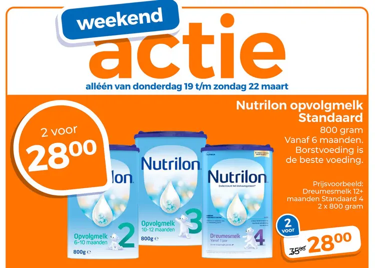 Aanbieding: Nutrilon opvolgmelk Standaard