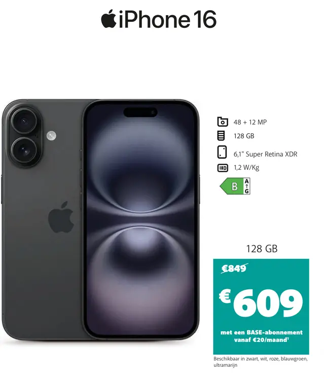 Promotie: iPhone 16