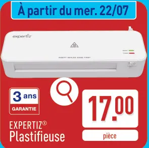 Offre: Plastifieuse