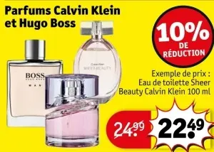 Offre: Parfums Calvin Klein et Hugo Boss