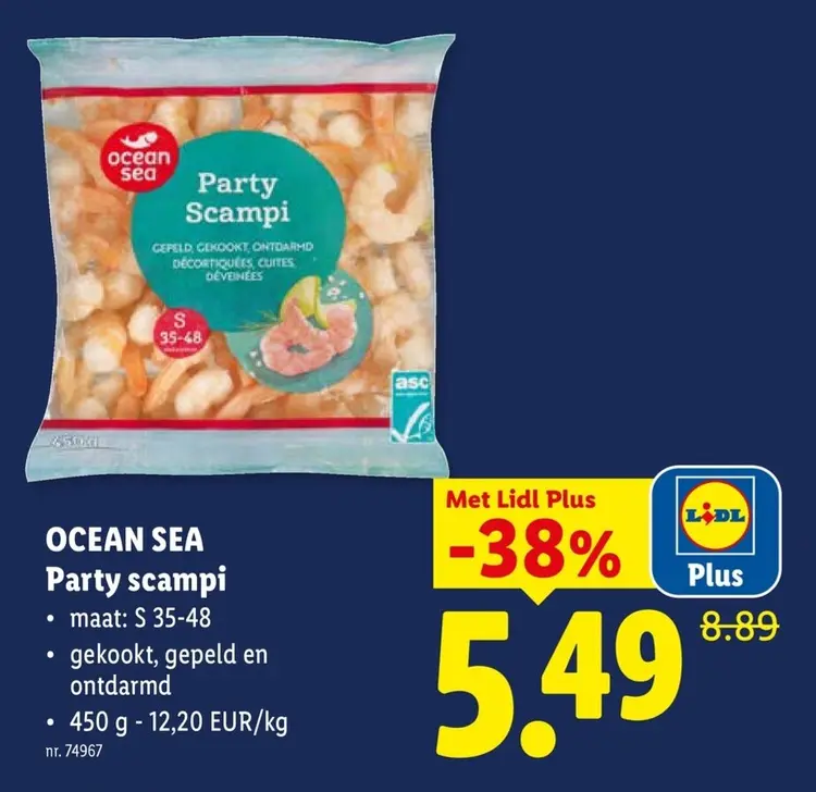 Promotie: Party scampi